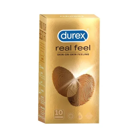 Durex Real Feel condom واقي ذكري شعور حقيقي بملمس الجلد
