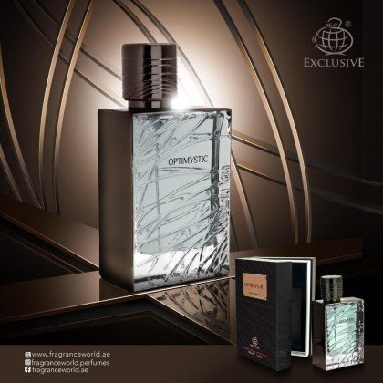 Optimystic Black Eau De Parfum By Fragrance World 100ml عطر للرجال