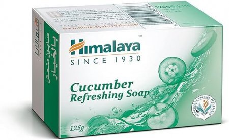 Himalaya cucumber refreshing soap refreshes & soothes the skin and helps reduce excess oil - 125gm